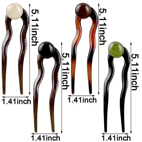 U Shaped French Hair Pin Hair Clips Pearl French Hair Pins for Women Elegant Fre - Picture 8 of 8